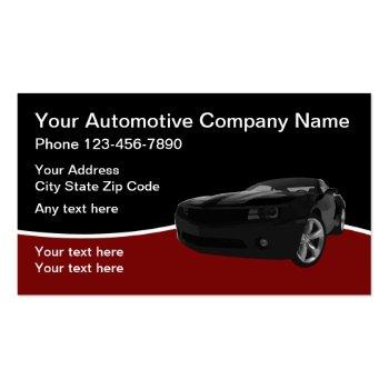 Small Automotive Modern Design Business Card Front View