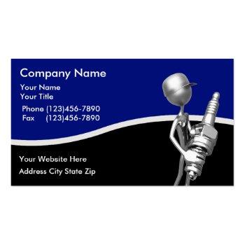 Small Automotive Retro Theme Business Card Front View