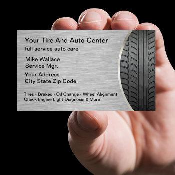 automotive services modern business cards