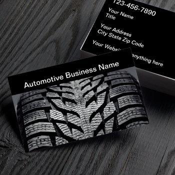 automotive tire tread theme business card