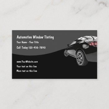 automotive window tinting business cards