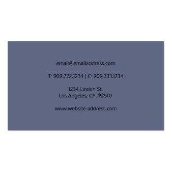 Small Aviation Aircraft Business Card Back View
