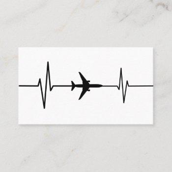 aviation aircraft pulse business card