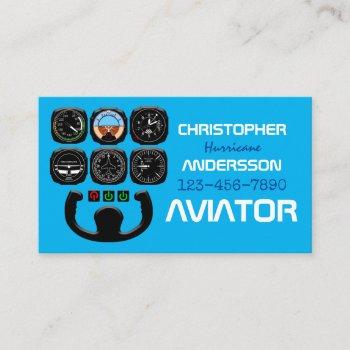 aviator unique and funny business card