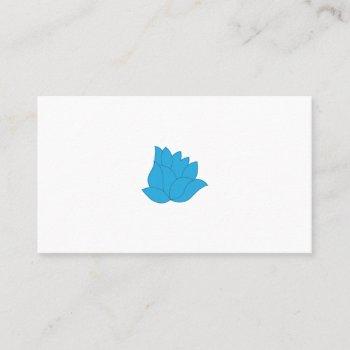 awesome blue color clip art design business card