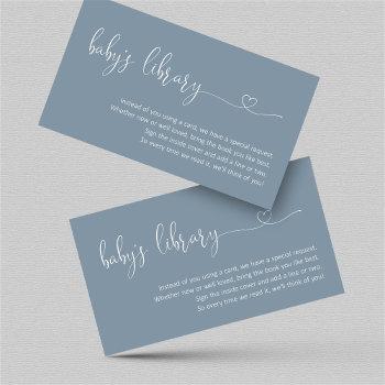 baby blue book request - baby shower invitation