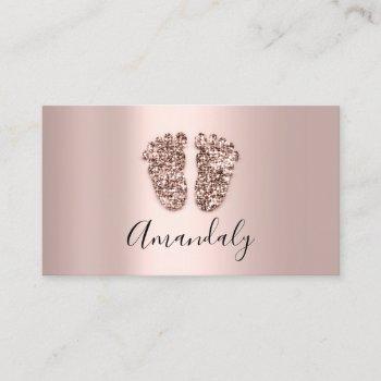 babysitter nanny professional child daycare feet business card