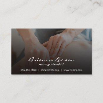 back massage | sports medicine business card
