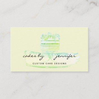 bakery wedding anniversary cake business card