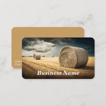 bales of hay business card