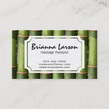 bamboo business card