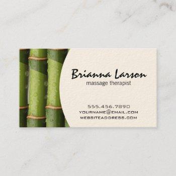 bamboo ii (cream) business card