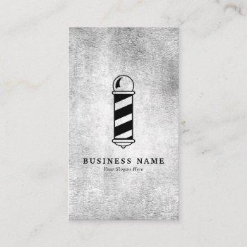 barber shop pole business card