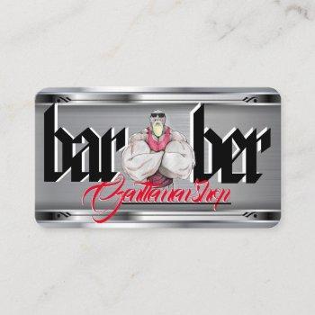 barber   template business card