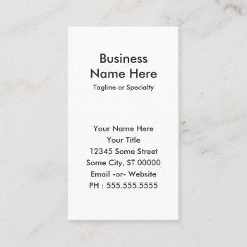 Small Barbershop Sugar Skull Business Card Front View