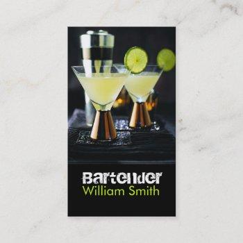 bartender business card
