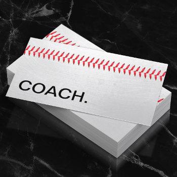 baseball coach professional sports business card