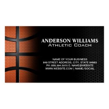 Small Basketball | Athletics Sports Business Card Front View