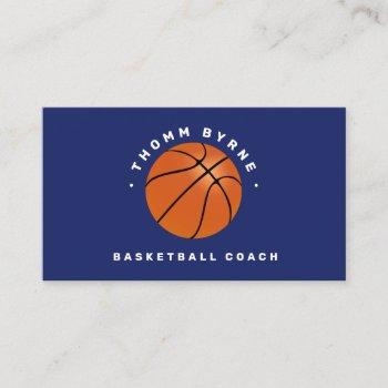basketball coach  business card