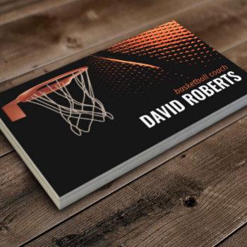 basketball coach professional sport instructor business card