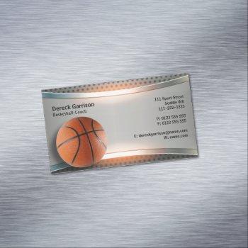 basketball coach | sport business card magnet
