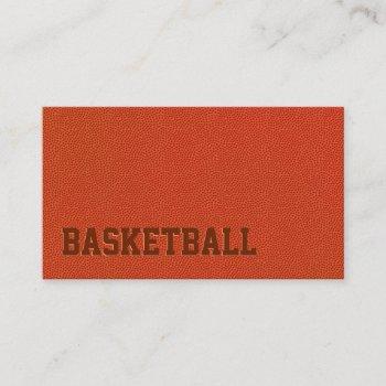 basketball coach sport trainer minimalist business card