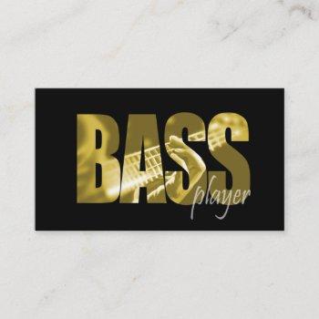 bass player musician business card