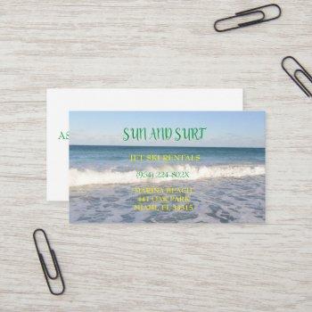 beach services business card