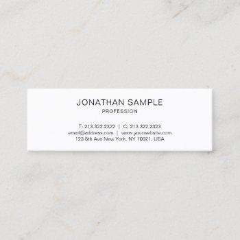 beautiful minimalist modern simple trendy plain mini business card