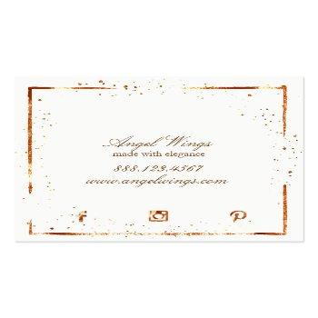 Small ★ Beautiful  Patisserie ,bakery ,cakes & Sweets Square Business Card Back View