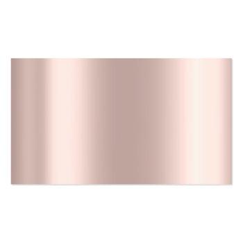 Small Beauty Studio Spa Lash Rose Gold Drips Spark Business Card Back View