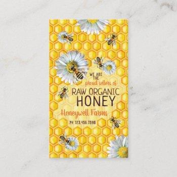 beekeeper apiary honeybees honey seller bee farm business card