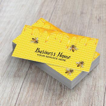 beekeeper bee fresh honey apiary business card