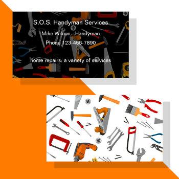best handyman tools design business card
