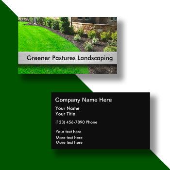 best landscaping theme business card