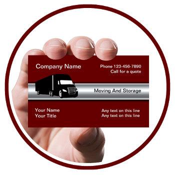 best moving and storage business cards template