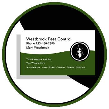 best pest control modern business cards