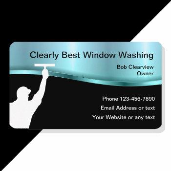 best window washing business card