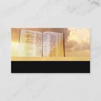 bible christian light god sky business cards