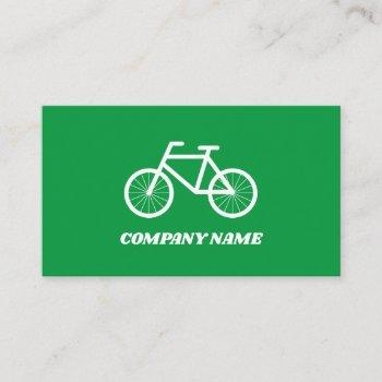 Small Bike Rental Bicycle Logo Business Card Template Front View