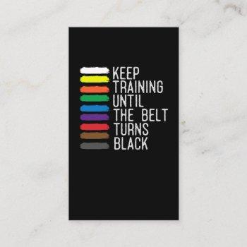 black belt motivation taekwondo jiu jitsu karate business card