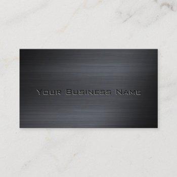 black brushed metallic  corporate business card