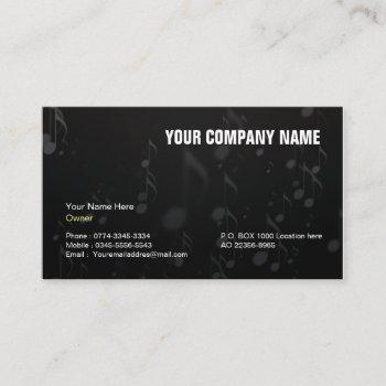 black business card for music artist,musicians