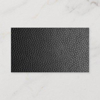 black leather texture business card