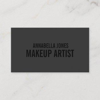 black out makeup artist | business cards