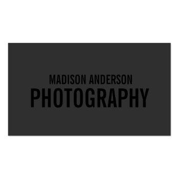 Small Black Out Photography | Business Cards Front View