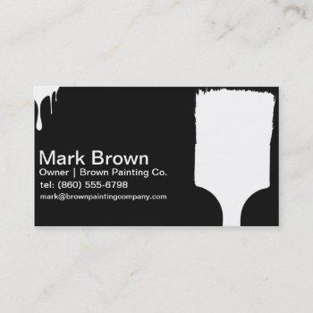 black painter business cards