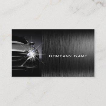 black stylish automotive business card