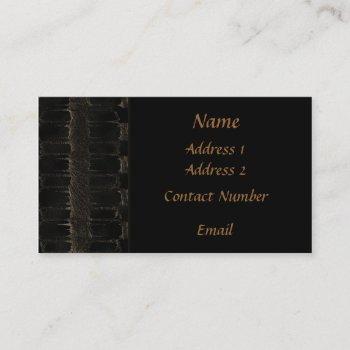 black velvet business card
