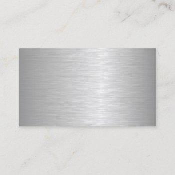 blank metallic looking business cards